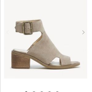 Block Heel Sandals REAL SUEDE